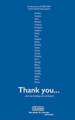 Thank You Euro 2004 Condom Ad - Cupid Mantra
